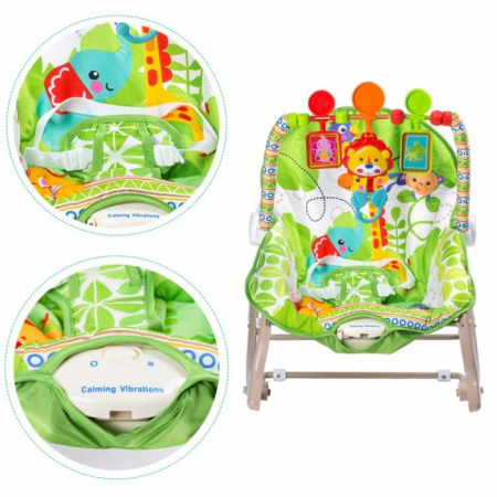 Balansoar cu vibratii 3 in 1 Ecotoys 8616 - Jungla [4]