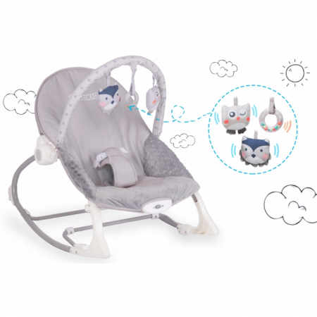 Balansoar cu vibratii Ricokids 7308 - Gri [3]