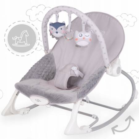 Balansoar cu vibratii Ricokids 7308 - Gri [1]