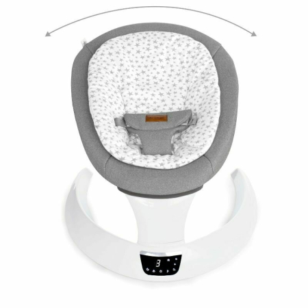 Balansoar electric, Jane, Moon, Cu 5 trepte de viteza, Timer, 12 melodii si 5 sunete ale naturii, Conform cu standardul european EN 12790:2023, Mist [10]
