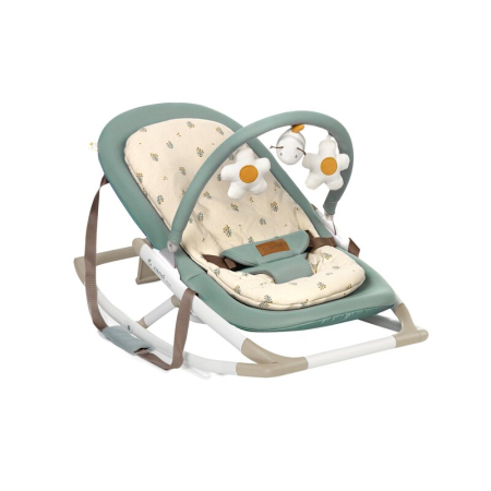 Premergatoare, Balansoare, Centre si saltelute de joaca - Balansoar, Jane, Fold, Pliabil, Bara de jucarii si spatar reglabil, Botanic