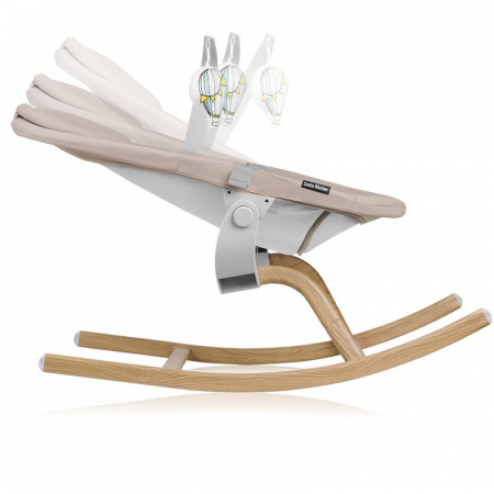 Balansoar Lionelo Dalia 4 in 1 cu bara de jucarii Bej [9]