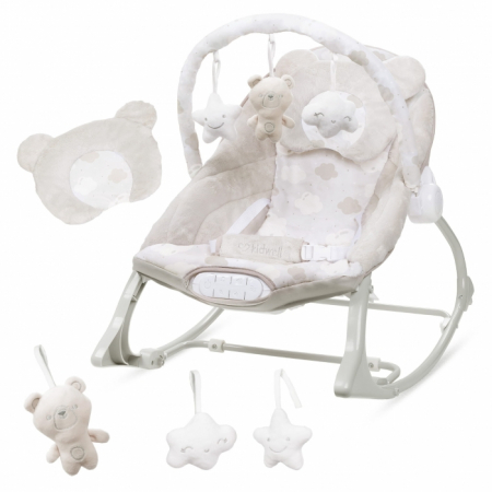 Leagane / Balansoare / Sezlonguri - Balansoar multifunctional cu sunete si jucarii Kidwell Pino - Bej