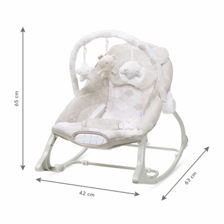 Balansoar multifunctional cu sunete si jucarii Kidwell Pino - Bej [8]