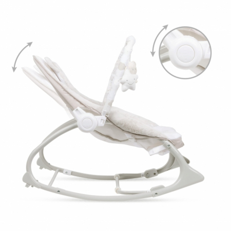 Balansoar multifunctional cu sunete si jucarii Kidwell Pino - Bej [4]