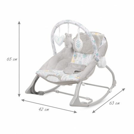 Balansoar multifunctional cu sunete si jucarii Kidwell Pino - Forest [8]