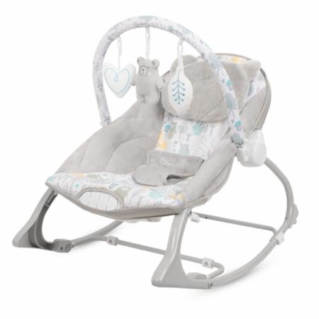 Leagane / Balansoare / Sezlonguri - Balansoar multifunctional cu sunete si jucarii Kidwell Pino - Forest