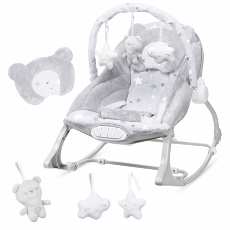 Leagane / Balansoare / Sezlonguri - Balansoar multifunctional cu sunete si jucarii Kidwell Pino - Gri