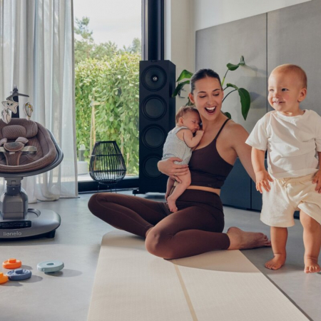 Balansoar si sezlong Lionelo Blossom pana la 9 kg Gri [25]