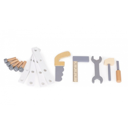 Banc de lucru din lemn cu accesorii pentru copii Ecotoys W03D076E [3]