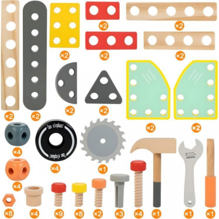 Banc de lucru din lemn pentru copii Ecotoys TL812003 [6]