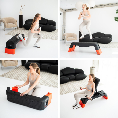 Banca aerobic ajustabila 2in1 HMS AS009 PRO [9]