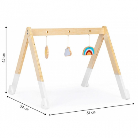Bara educativa din lemn pentru copii cu 3 jucarii, Ecotoys CA12231 [5]