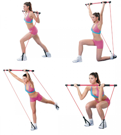 Bare - Discuri - Greutati - Bara flexibila inSPORTline multifunctionala