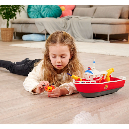 Barca Simba Fireman Sam Titan Fireboat 32 cm cu figurina si accesorii [9]