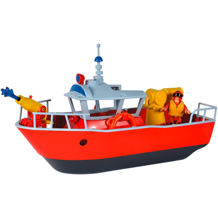 Barca Simba Fireman Sam Titan Fireboat 32 cm cu figurina si accesorii [1]