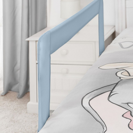 Bariera protectie anticadere pat copii, lungime 150 cm, albastru-gri, Reer Sleep'n Keep XL 45111 [2]
