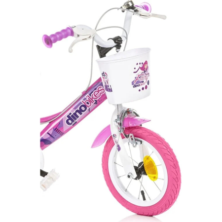 Bicicleta copii Dino Bikes 12' Fairy roz [1]