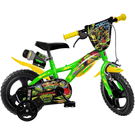 Biciclete copii cu roti 12 inch (3-6 ani) - Bicicleta copii Dino Bikes 12' Testoasele Ninja