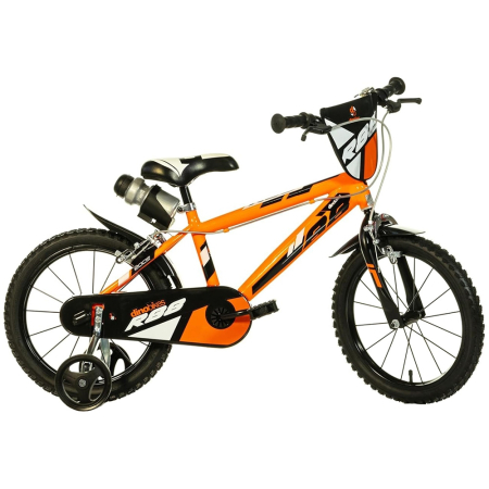 Biciclete copii cu roti 16 inch (4-9 ani) - Bicicleta copii Dino Bikes 16' R88 portocaliu