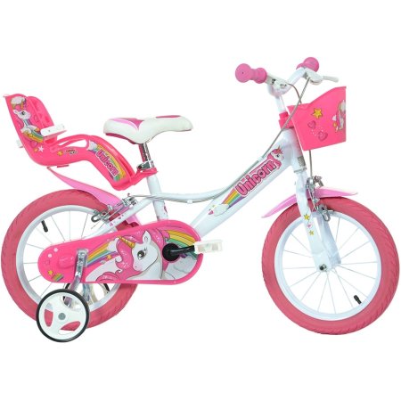 Biciclete copii cu roti 16 inch (4-9 ani) - Bicicleta copii Dino Bikes 16' Unicorn
