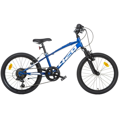 Biciclete copii cu roti 20 inch - Bicicleta copii Dino Bikes 20' MTB baieti Sport albastru cu 6 viteze si suspensie