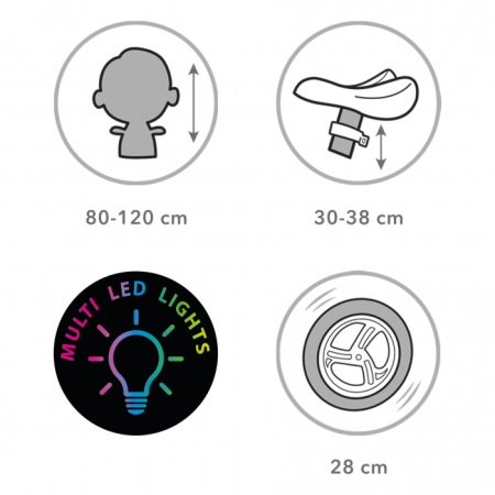 Bicicleta fara pedale cu LED Kidwell REBEL [6]