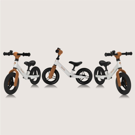 Bicicleta fara pedale, Lionelo, Toni, cu ghidon si sa reglabile, Ultra usoara, 2.8 Kg, 18 luni+, Sustine 30 kg, Bej [17]