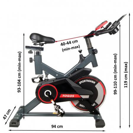 Bicicleta Indoor Cycling Sportmann Togos [1]