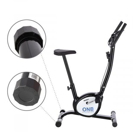 Bicicleta mecanica HMS ONE RW3011 Negru/Alb [15]