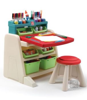Birou arta copii Flip & Doodlle Easel Desk NEW - Step2 [0]