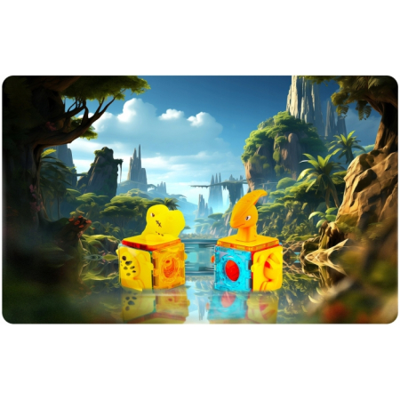 Blocuri magnetice cu tobogan, 153 elemente, Dinozauri Ricokids RK-764 [2]