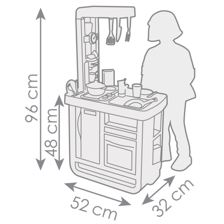 Bucatarie Smoby Bon Appetit albastru [3]