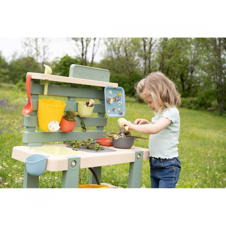 Bucatarie Smoby Mud Kitchen cu 15 accesorii [4]