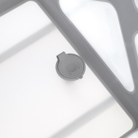 Cadita de baie cu pliere ultra-compacta, Jane, Oasis, cu doua manere, 68 x 42 x 26 cm, Tropical [12]