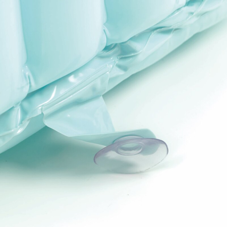 Cadita patrata gonflabila, Jane, Ideala pentru spatii mici si calatorii, 70 litri, 60 x 60 x 35 cm, 0-4 ani, Aquarel Blue [1]