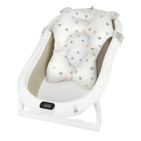 Cadite si accesorii - Cadita pliabila cu termometru si suport anatomic Genua Premium beige