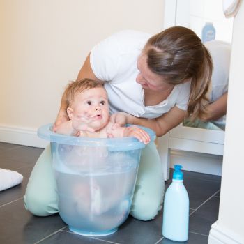 Cadita Tummy Tub Original albastru