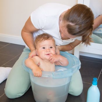 Cadita Tummy Tub Original albastru [5]