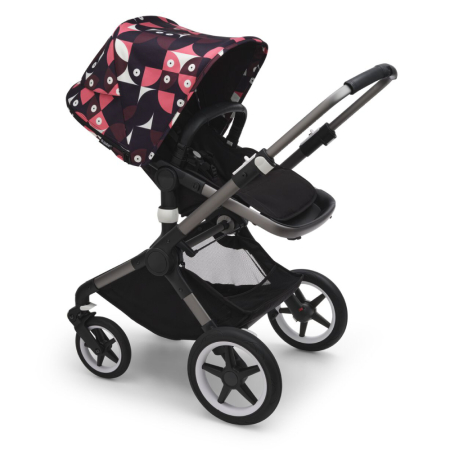 Capotina carucior Bugaboo Fox 3 Lynx Animal Explorer Pink Red [1]