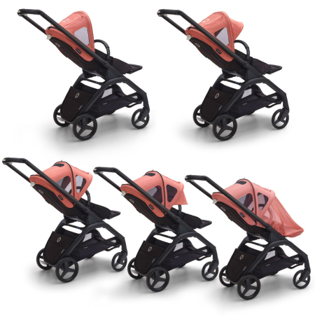 Capotina cu extensie plasa insecte Bugaboo Dragonfly Sunrise Red [1]