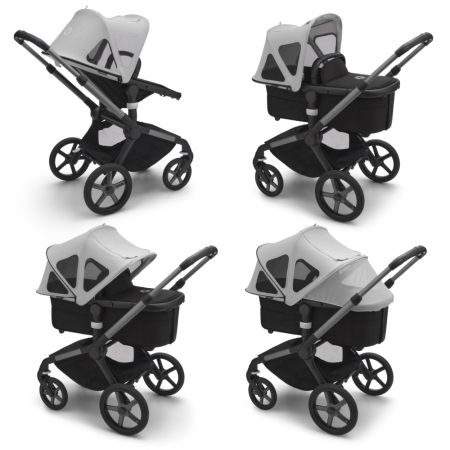 Capotina cu extensie plasa insecte Bugaboo Fox 5 Fox Cub Lynx Misty Grey [1]