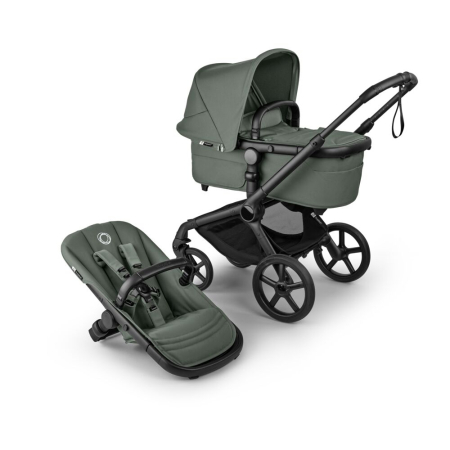 Carucioare copii 2in1 - Carucior 2 in 1 Bugaboo Fox 5 Renew Black Forest Green