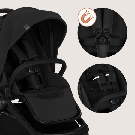 Carucior 2 in 1, Lionelo, Freya, Landou si salteluta ventilate, Pliabil, Reglare spatar-3 pozitii, Suport de picioare-4 pozitii, Maner reglabil-3 pozitii, Adaptori inclusi compatibili cu Cybex, Maxi-C [32]