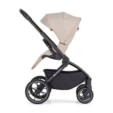 Carucior 2 in 1, Petite&Mars, Scout, Cu landou pliabil, Reversibil, Spatar si suport de picioare reglabile in 3 pozitii, Maner ajustabil, Cu accesorii, Pana la 22 kg, 0 luni+, Bej [17]