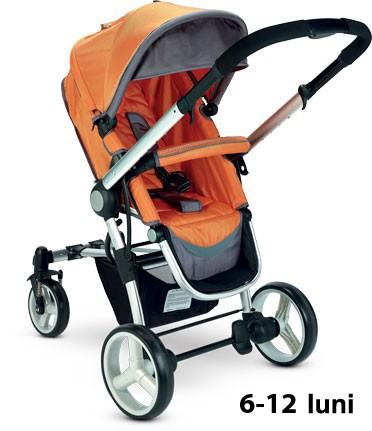 Carucior 3 in 1 cu maner reversibil P4 Trio Plebani [3]