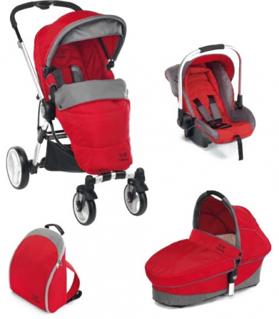 Carucioare copii 3in1 - Carucior 3 in 1 cu maner reversibil P4 Trio Plebani