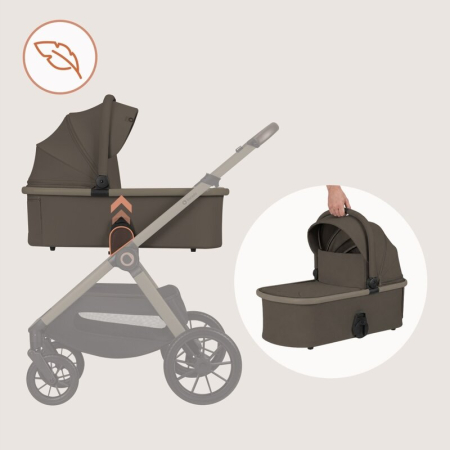 Carucior 3 in 1, Lionelo, Layla, Pana la 22 kg, Cadru aluminiu, Cu landou intarit si salteluta din spuma AirDots, Cu scoica auto testata ADAC, Reversibil, Cu ventilatie 3D, Cu accesorii, EN1888-1, EN1 [21]