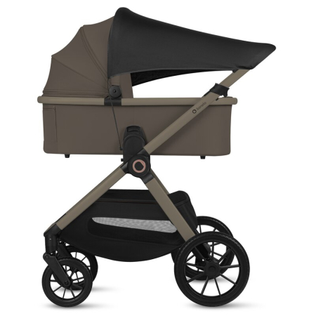 Carucior 3 in 1, Lionelo, Layla, Pana la 22 kg, Cadru aluminiu, Cu landou intarit si salteluta din spuma AirDots, Cu scoica auto testata ADAC, Reversibil, Cu ventilatie 3D, Cu accesorii, EN1888-1, EN1 [12]