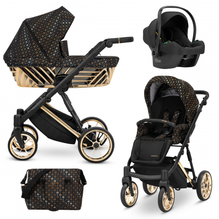 Carucioare copii 3in1 - Carucior 3in1 Ivento Glam Premium Kunert